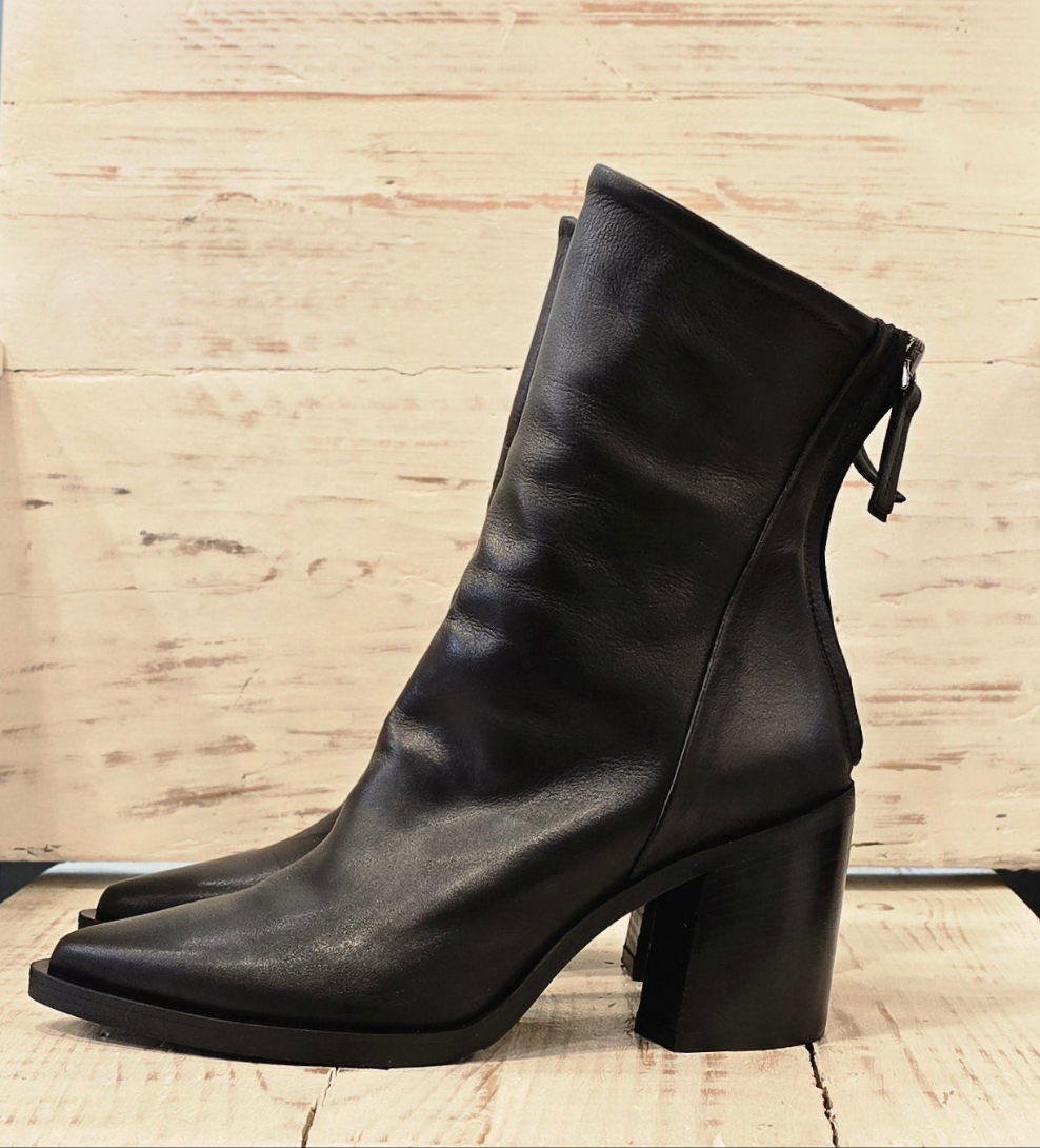 Texano zip dietro tacco alto