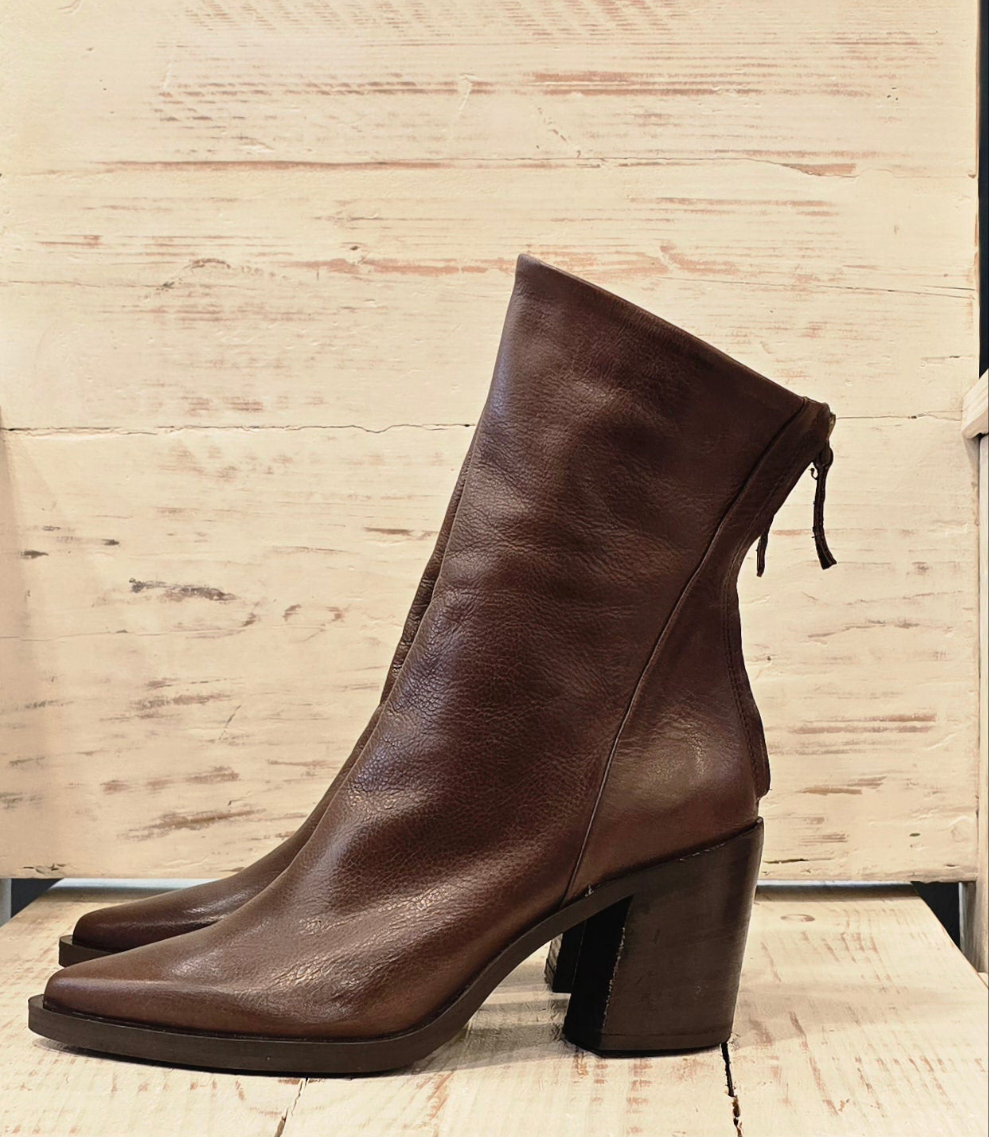 Texano zip dietro tacco alto