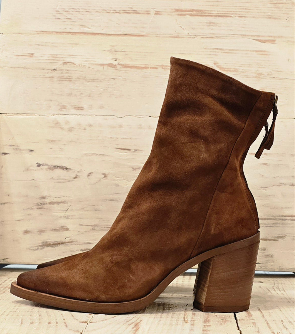Texano zip dietro tacco alto
